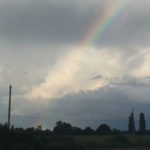 Church + rainbow