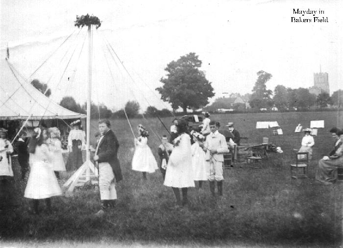 Mayday in Baker's Field in the early 1900s
