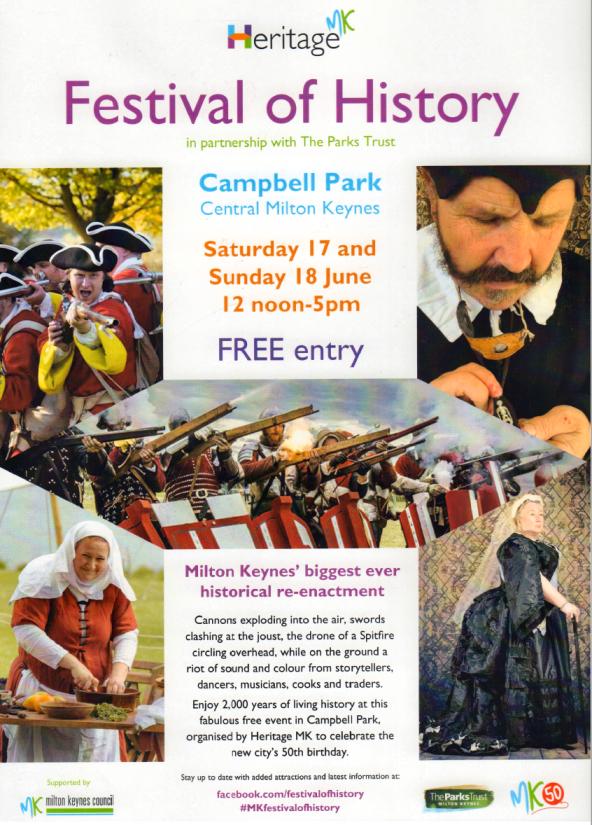 Campbell Park History Festival poster