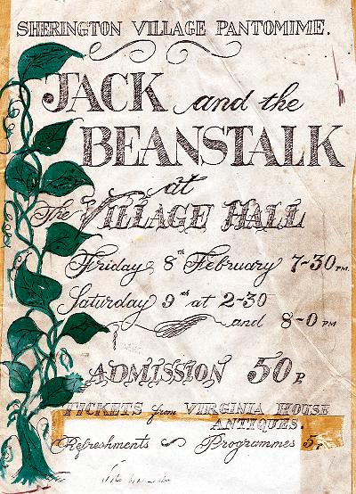 Pantomime poster - Jack and the Beanstalk, 8/9 February 1980