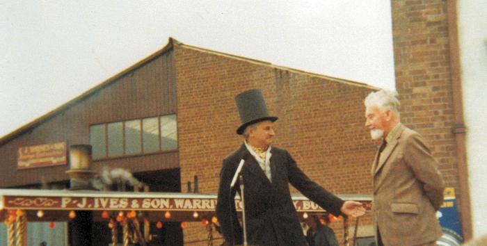 Peter Gardner and Jack Ivester Lloyd opening the 1977 Sherington Feast