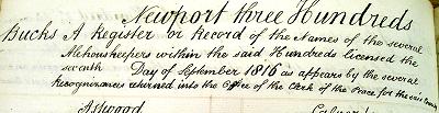 1816 Newport Hundreds Title