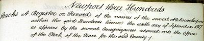 1817 Newport Hundreds Title
