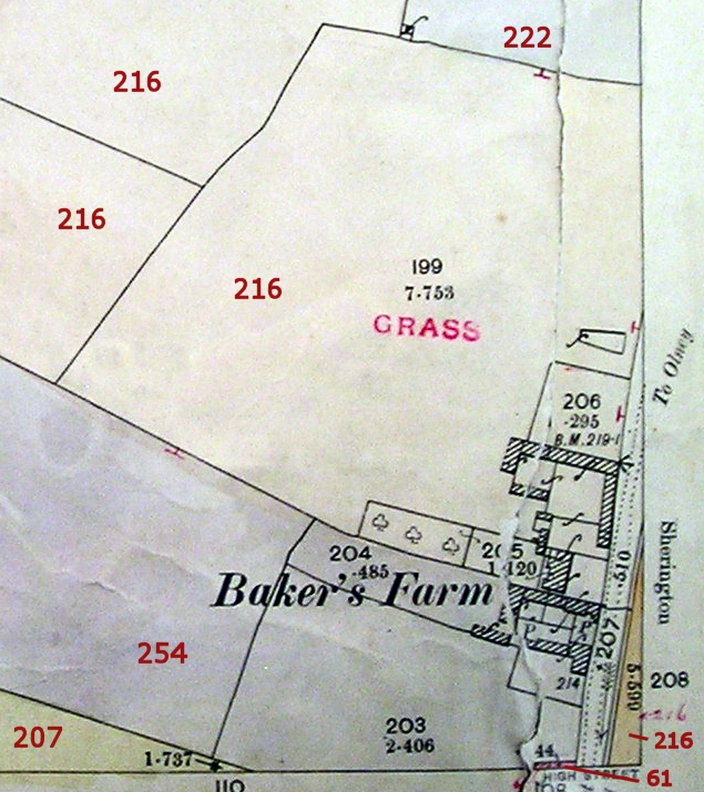1910 Land Valuation Survey - Bakers Farm