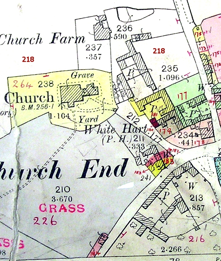 1910 Land Valuation Survey - Church End