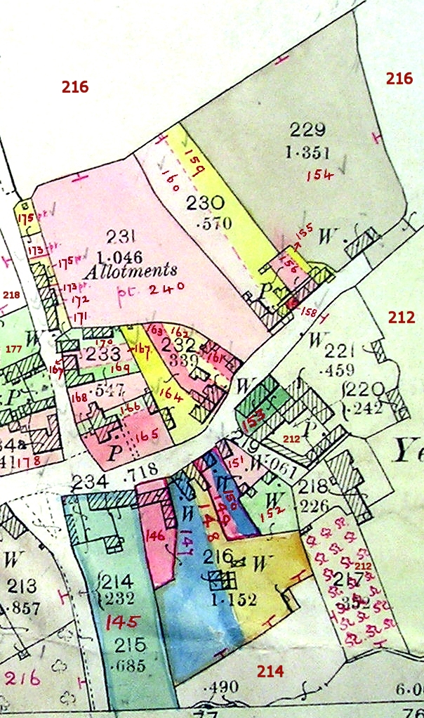 1910 Land Valuation Survey - Gun Lane/Park Road