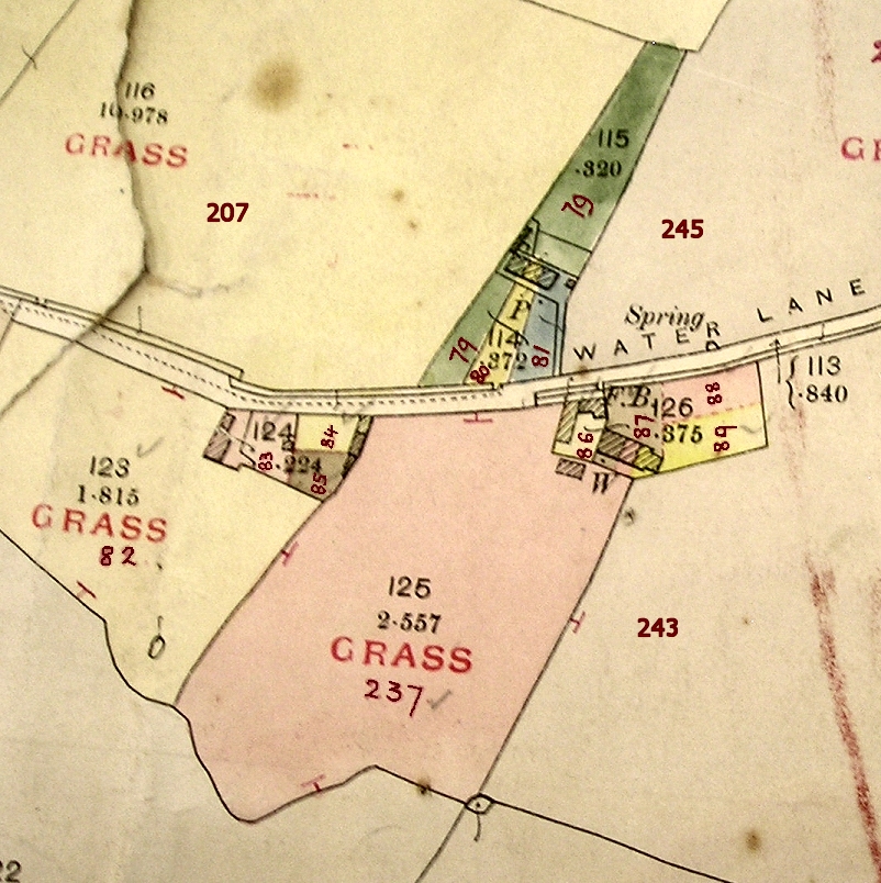 1910 Land Valuation Survey - Water Lanes
