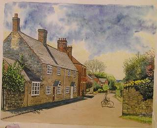 Painting by Caroline Leslie