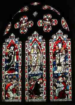 Stained-glass window in the South Aisle of St Laud's