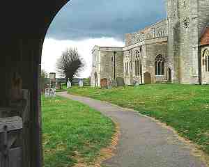 Path through Churchyard