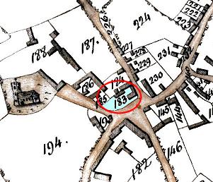 1796 Enclosure Map shows Sherington Place as No. 183