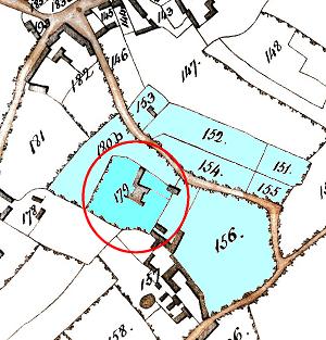 1796 Enclosure Map shows the Old Rectory as No. 179