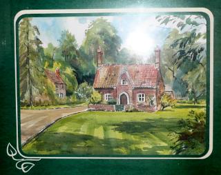Painting by Lionel Horsnell - Laundry Cottage at Heydon, Norfolk