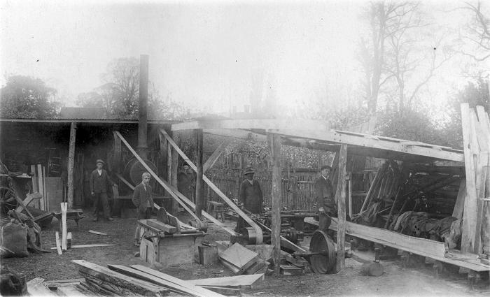 John Line's timber yard on the Knoll