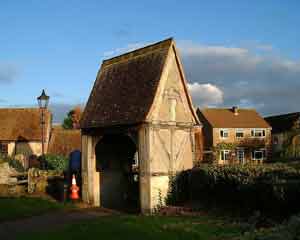 View of the Lych Gate from inside the Churchyard