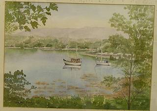 Painting by Muriel MacFarlane