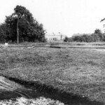 Digging the foundations for the new school building 1956 Digging the foundations for the new school building 1956