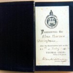 The Bishop's Prize was presented to the most outstanding religious pupil at Sherington School. The photo shows the prize awarded to Alma Nursaw on 20 July 1931. Bishop's Prize 1931