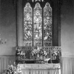 A view of St Laud's East Window with the Victorian reredos c1950s A view of St Laud's East Window with the Victorian reredos c.1950s