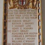 St Laud's Church War Memorial, which is located on the West Wall in the southern aisle St Laud's Church war memorial which is located on the West Wall in the southern aisle