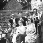 The photo shows a group of White Hart regulars.