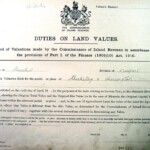 1910 Land Valuation Survey - Intro page 1