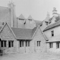 The courtyard of the Service wing