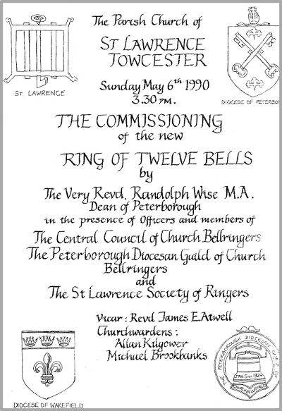 Dedication of the 12 bells.