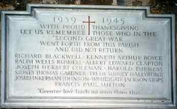 War memorial 1939-1945