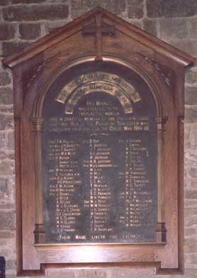 War plaque 1914-1918