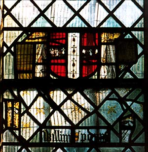 Sponne's coat of arms in East window