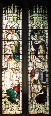 The stained glass window