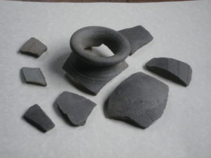 Fragments of Roman pot found during preparations for North Porch extension 2009