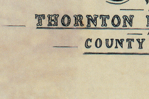 Thornton Estate Map 1904 - Large image sliced up - Please use back button on your browser to return to the Estate page.