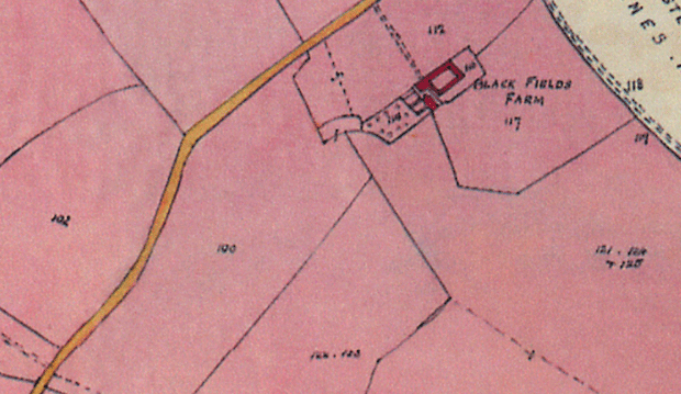 Thornton Estate Map 1904 - Large image sliced up - Please use back button on your browser to return to the Estate page.
