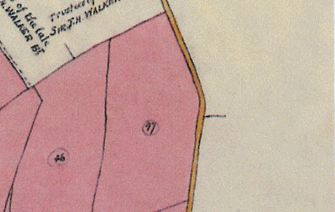 Thornton Estate Map 1904 - Large image sliced up - Please use back button on your browser to return to the Estate page.