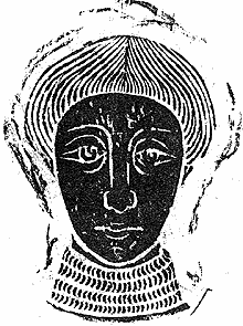 Rubbing of the head of Robert Ingleton 1472