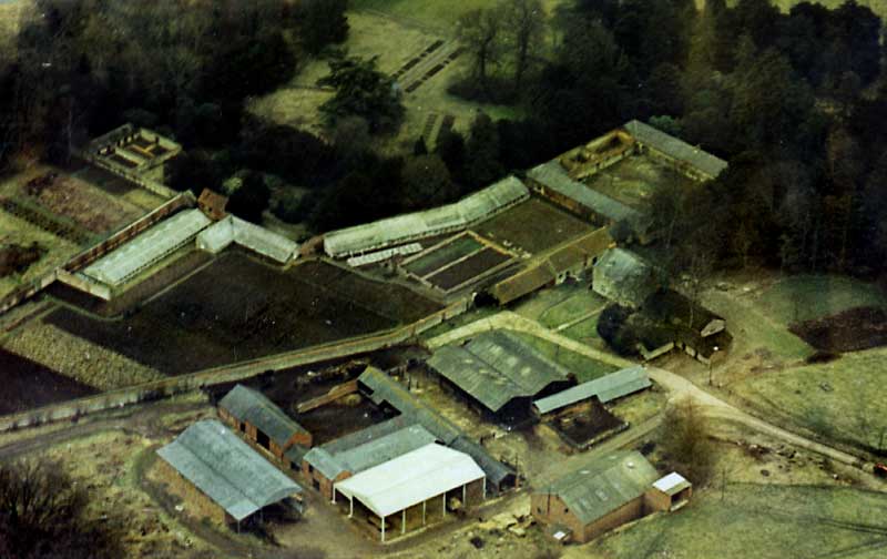 Aerial view of Thornton College from the south