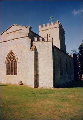 East Elevation, showing rebuilt north arcade. 