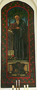 biblical mural in the chapel
