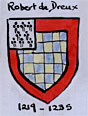 Coat of arms - ROBERT de DREUX