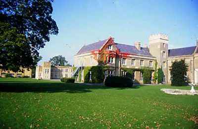 south west view with new buildings to the left