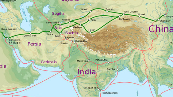 Silk Road map