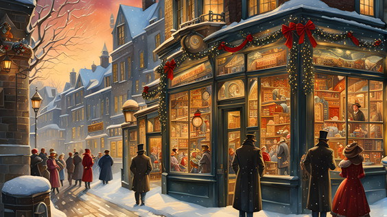 Victorian Christmas street
