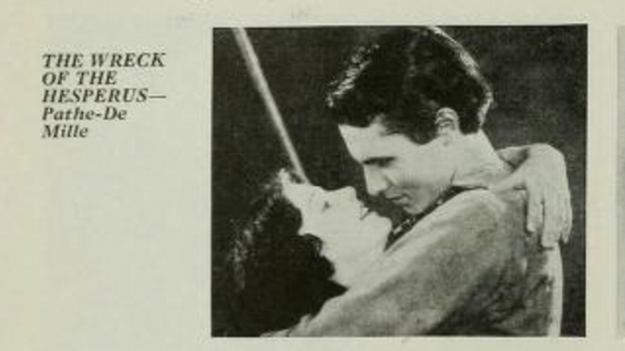 The Wreck of the Hesperus, 1927