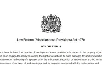 Marriage law reform 1970