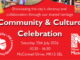 Community & Culture Celebration poster