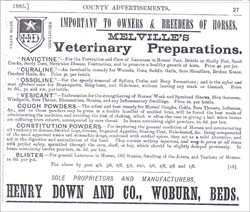 Melvilles Veterinary Preperations....