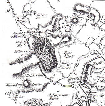 1765 Map of Hogsty End