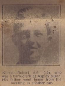 Fatalities in 1925 crash at Fenny Stratford